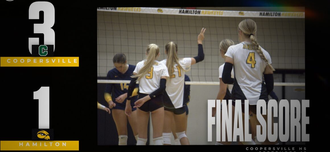 Coopersville Volleyball overwhelmed Hamilton 3-1