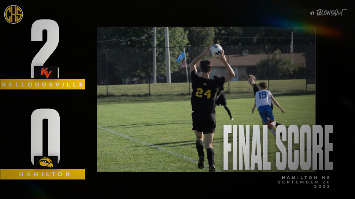 Boys Soccer Drops Their Game to Kelloggsville 9/26
