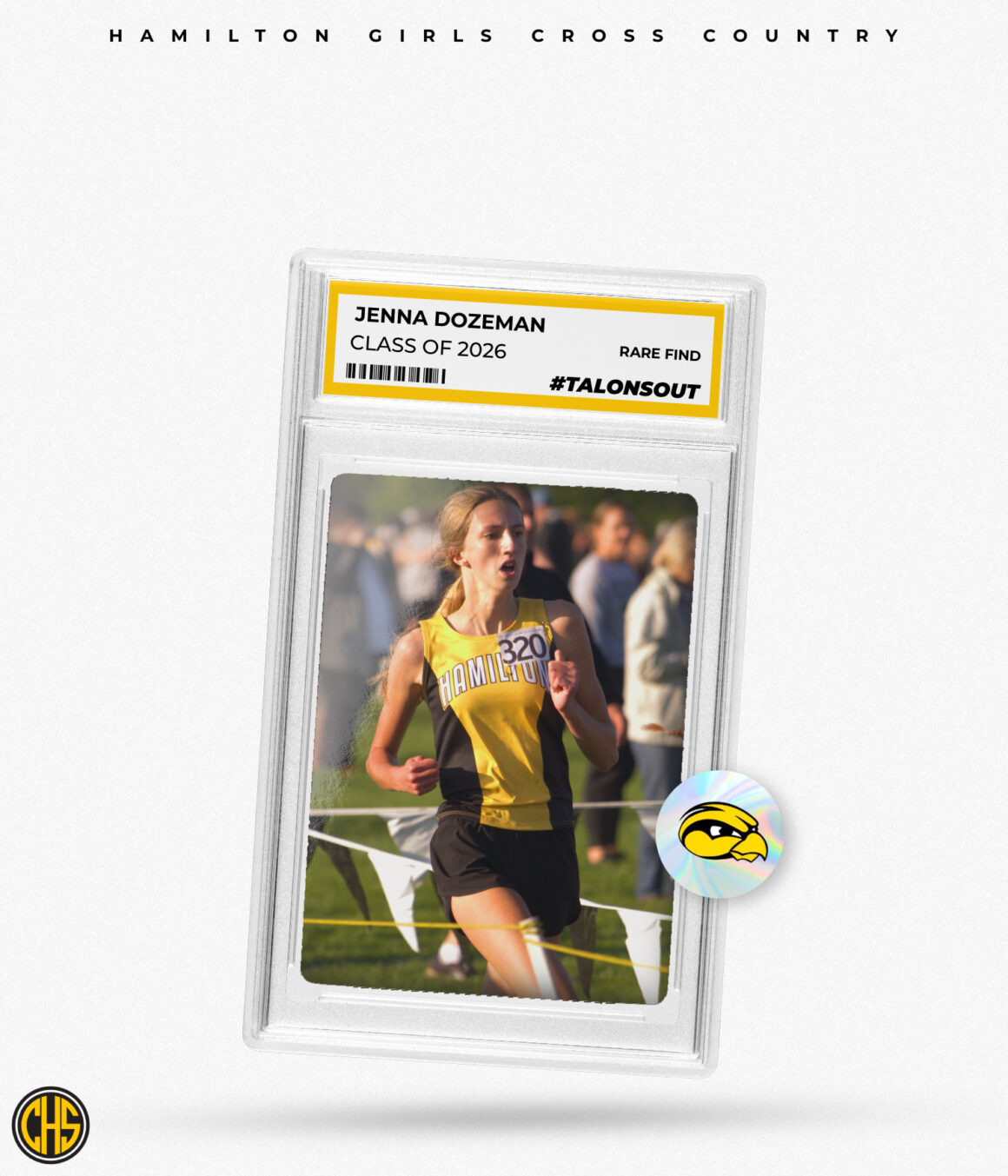 Girls Cross Country Sports Card (Jenna Dozeman)