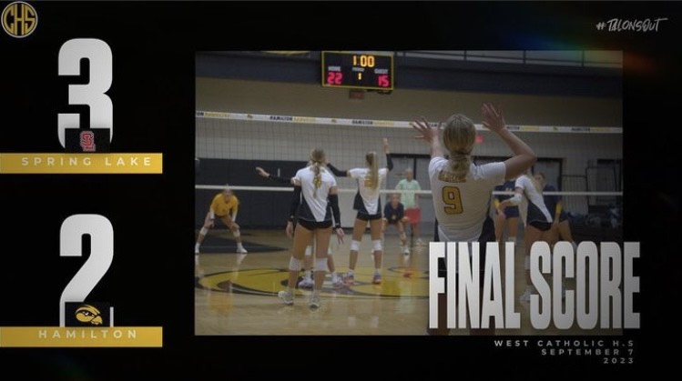 Hamilton volleyball fell short 3-2 against Spring Lake