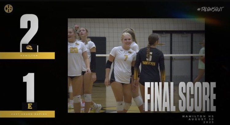 Hamilton Volleyball falls short against East Grand Rapids