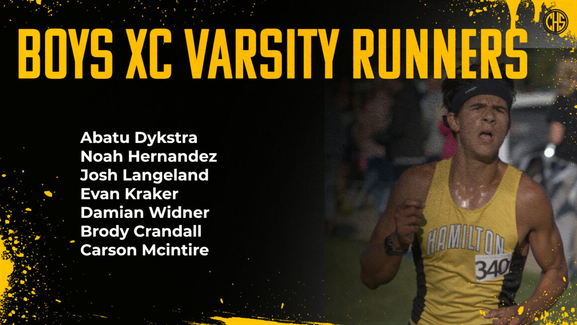 Boys Varsity Cross-Country Runners