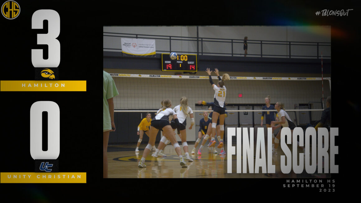 Hamilton Volleyball walks away with a easy victory against Unity Christian 3-0