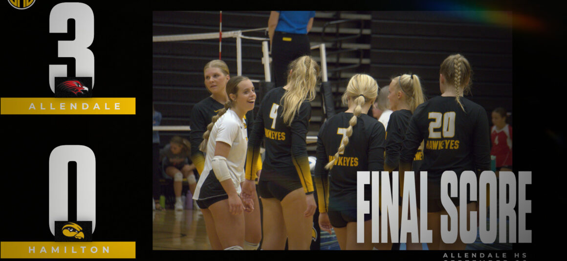Allendale Volleyball conquered Hamilton 3-0