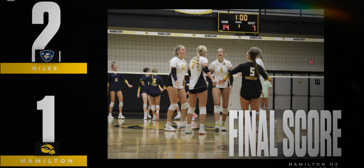 Niles volleyball dominated Hamilton 2-1
