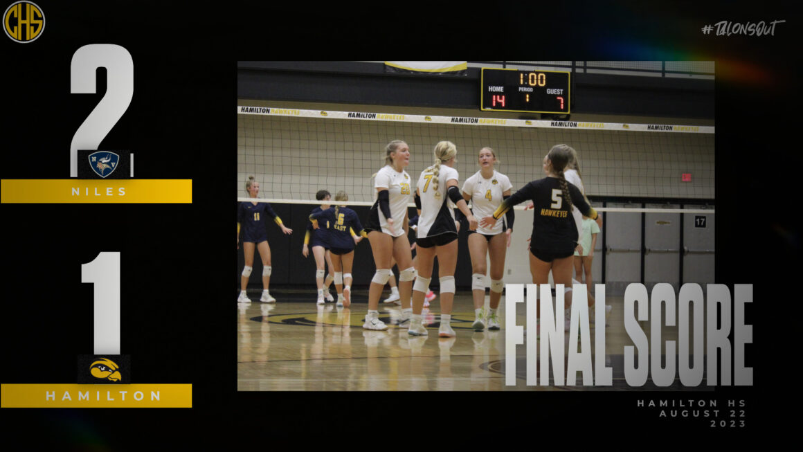Niles volleyball dominated Hamilton 2-1