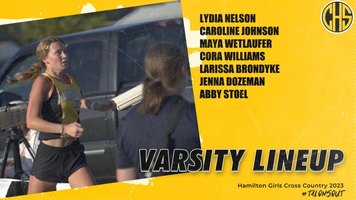 Girls Cross Country Varsity Lineup