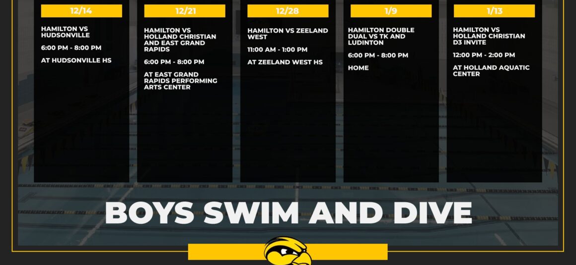 A Look Ahead at the Next 5 Boys Swim and Dive Meets