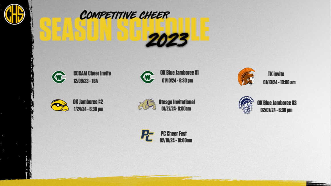 23-24 Competitive Cheer Schedule