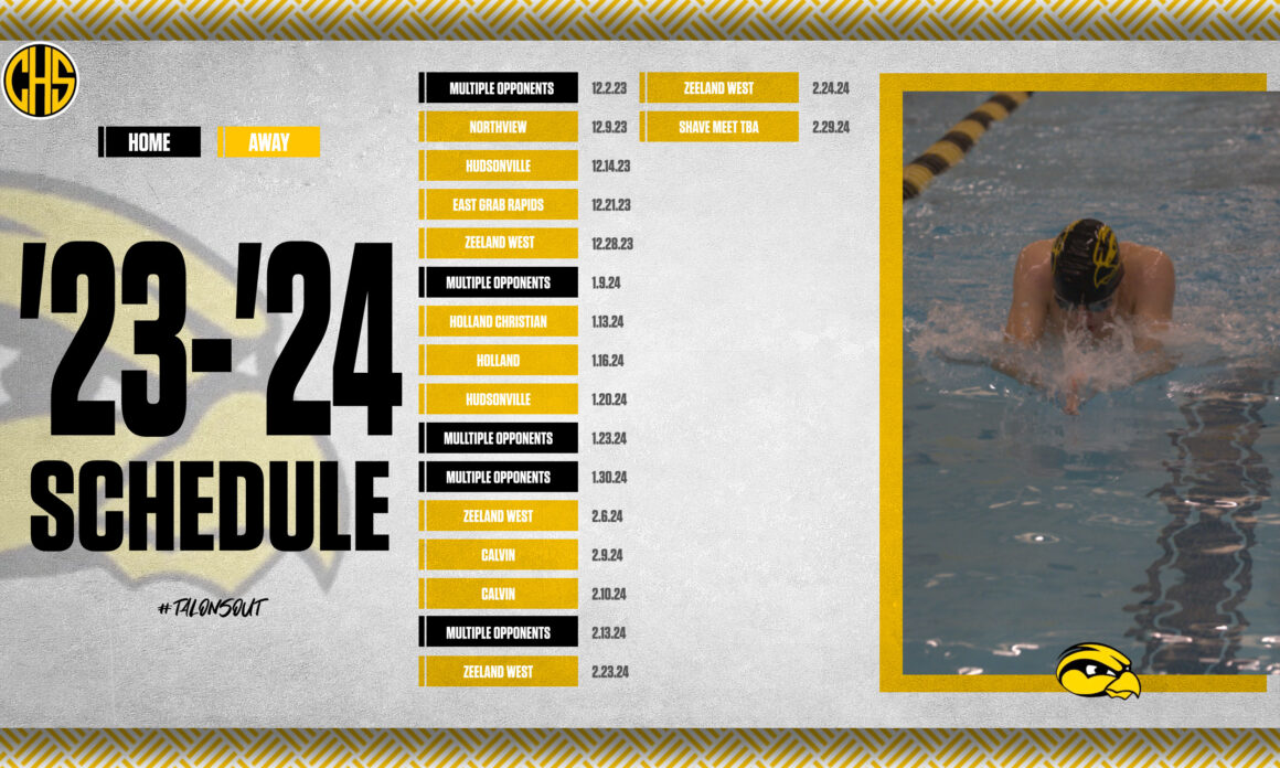 Boys Swim and Dive Schedule