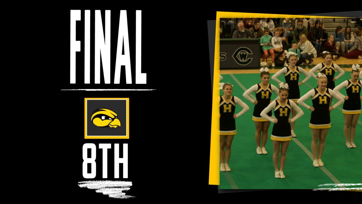 Girls Cheer folded to 8th at the West Catholic jamboree