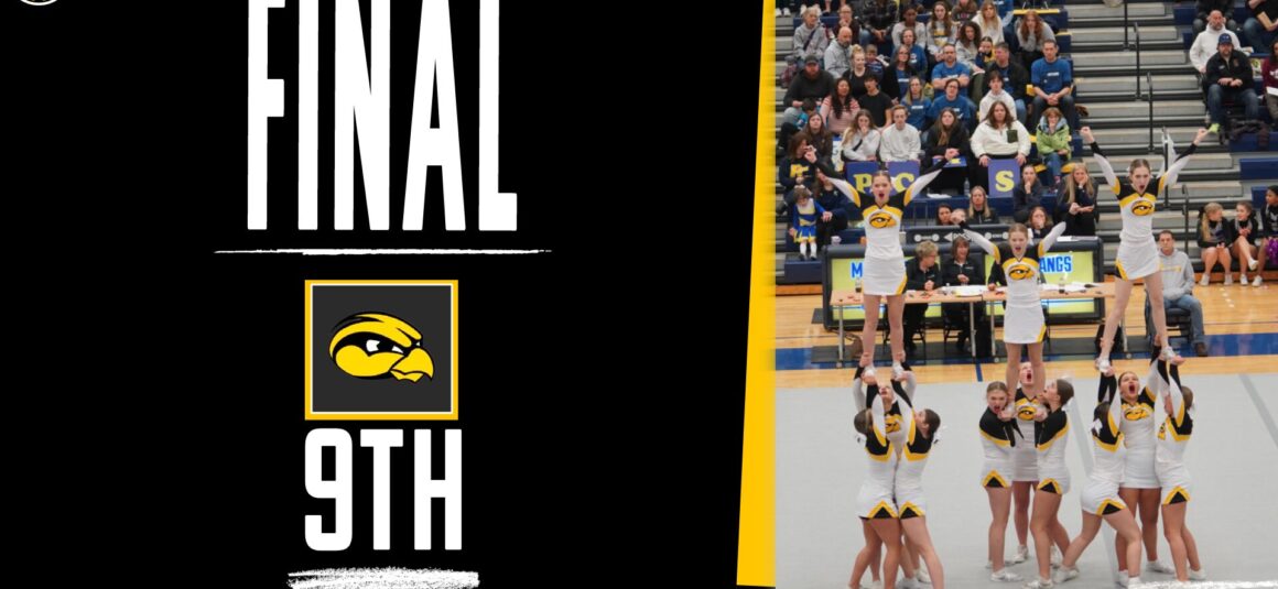Competitive Cheer placed 9th at MHSAA District #7