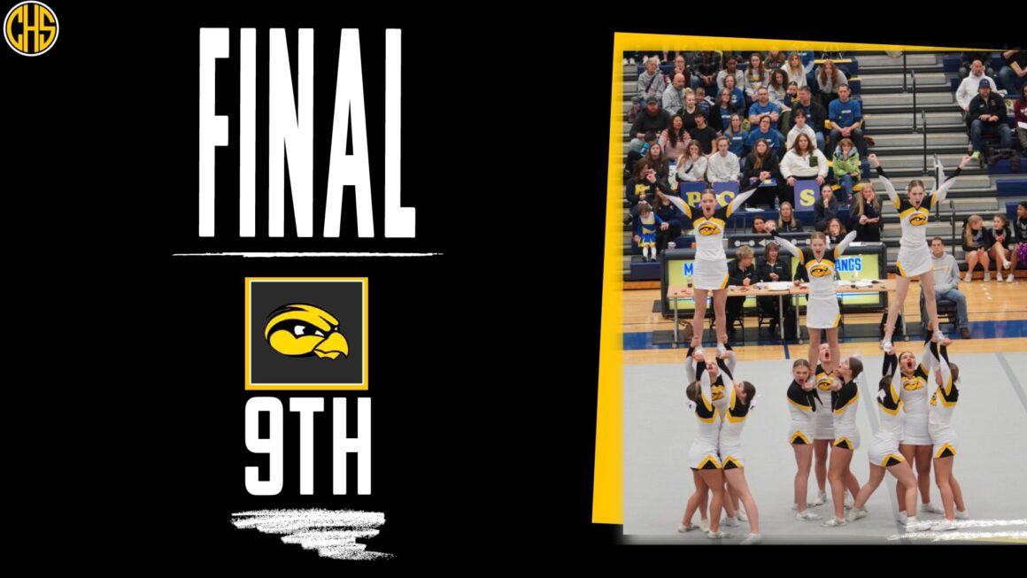 Competitive Cheer placed 9th at MHSAA District #7