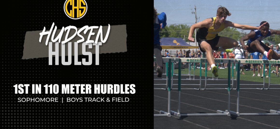 Hudsen Hulst Wins the 110m Hurdles vs HC
