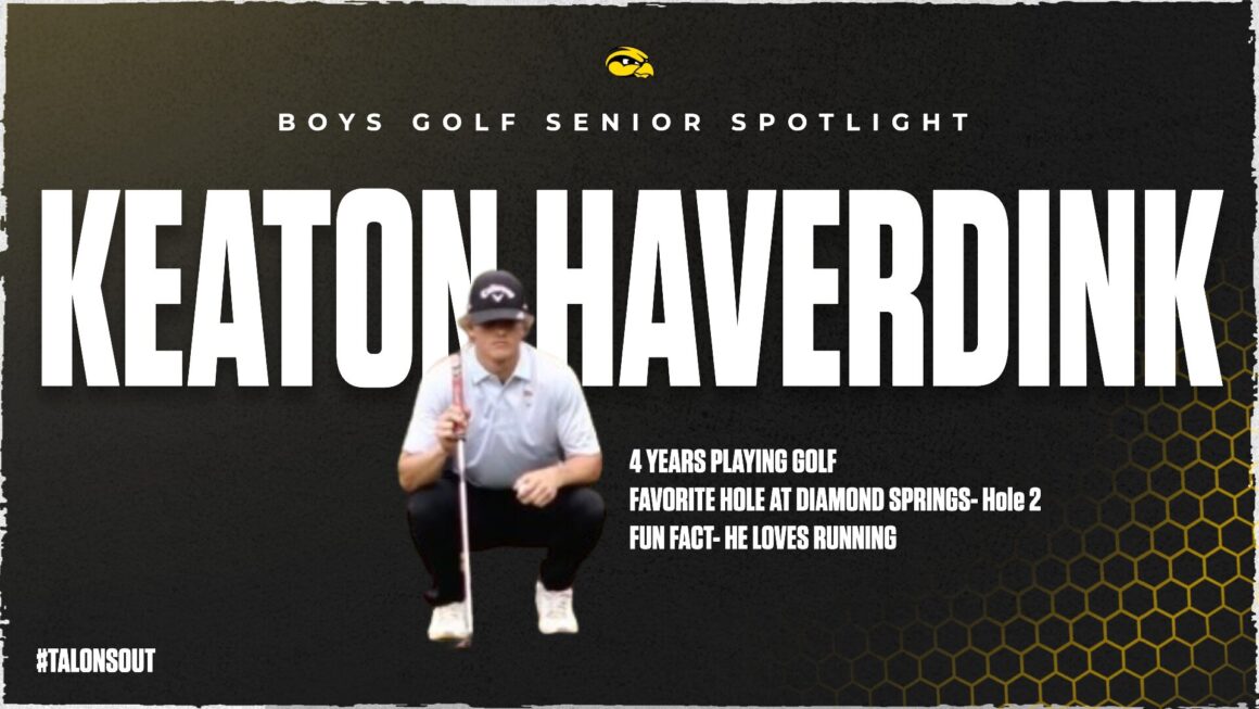 Boys golf senior spotlight, Keaton Haverdink!