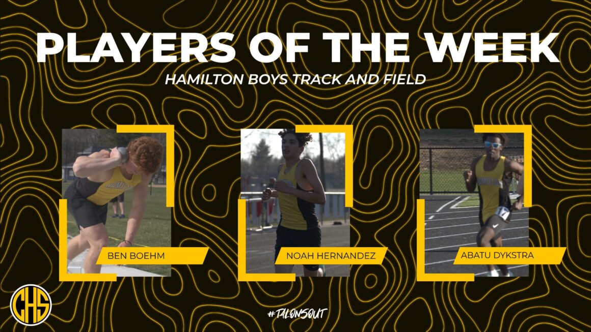 4-12 Boys track players of the week