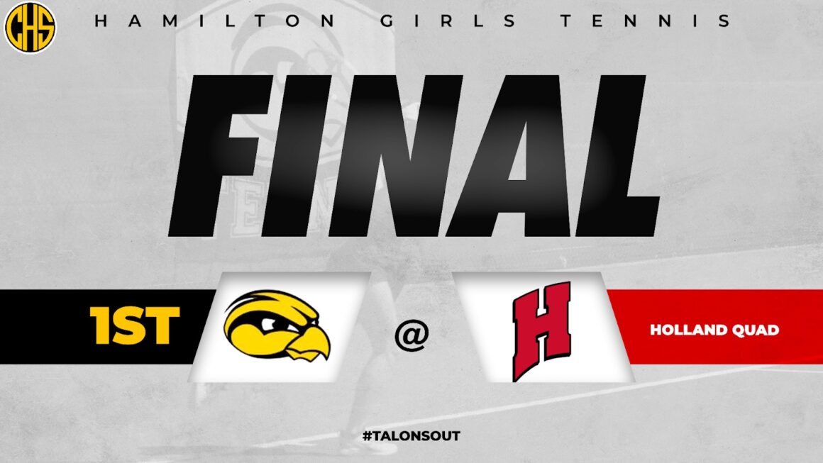 Girls tennis final score Graphic