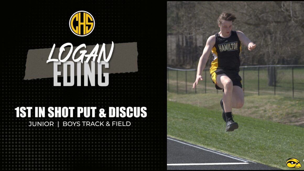 Logan Eding Takes Both Discus and Shot Put Home vs HC