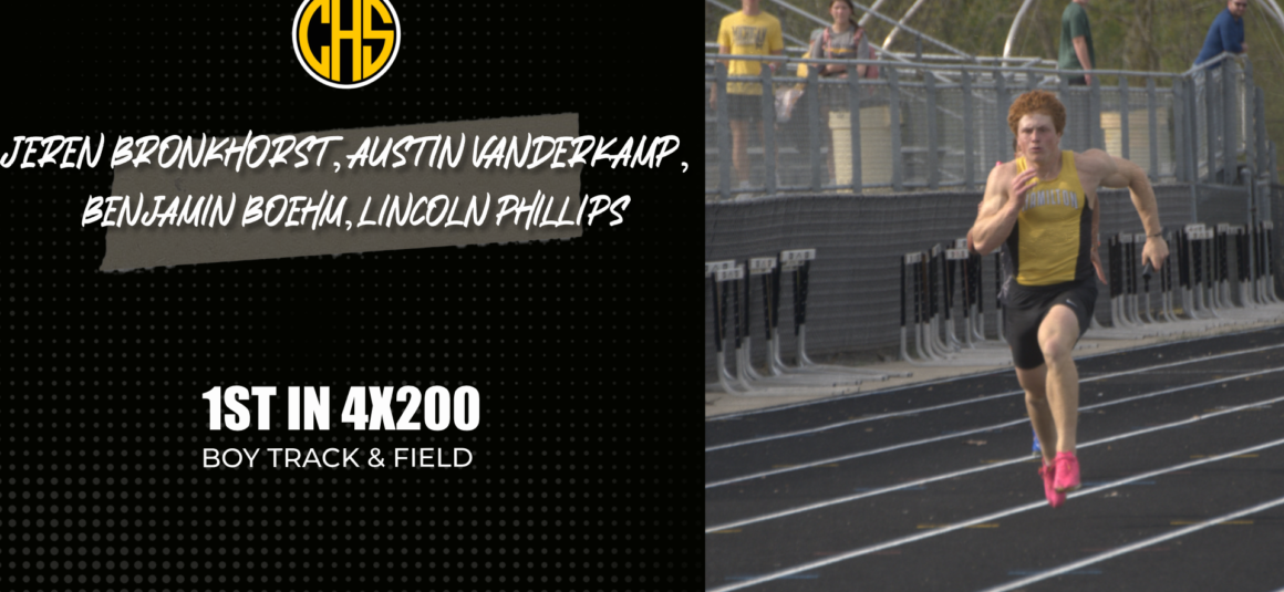 4x200m Relay Team Wins at OK Blue Conference