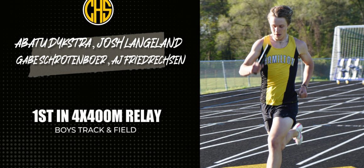 4x400m Relay Wins at OK Blue Conference Meet!