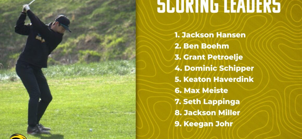 Here are your Boys Golf scoring leaders so far this season!