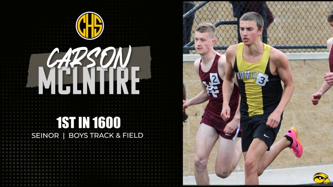 Carson Wins the 1600m vs Coopersville