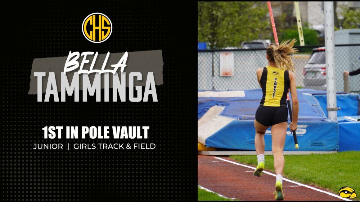 Bella Wins Pole Vault at the OK Blue Conference Meet!