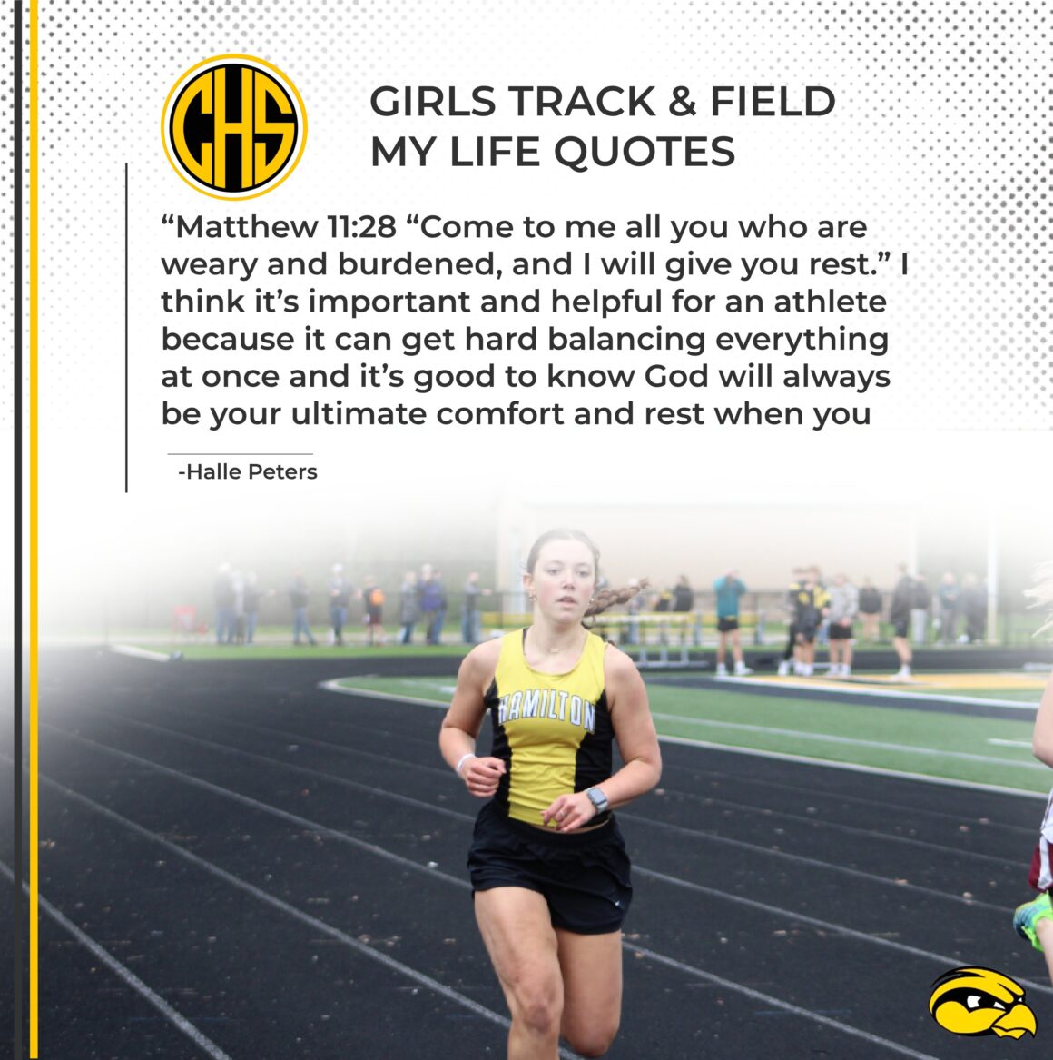 Halle Peters My Life Quote