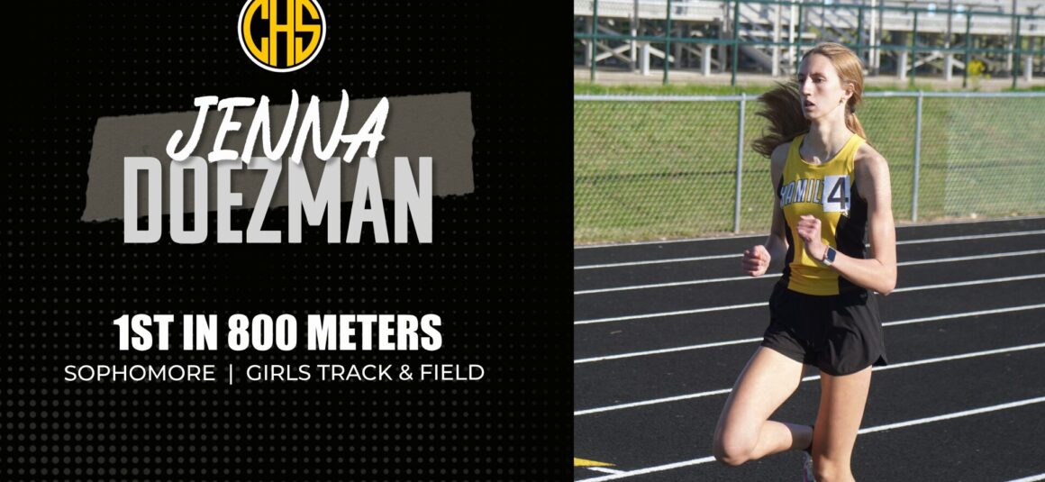 Jenna Doezman Wins the 800m vs West Catholic