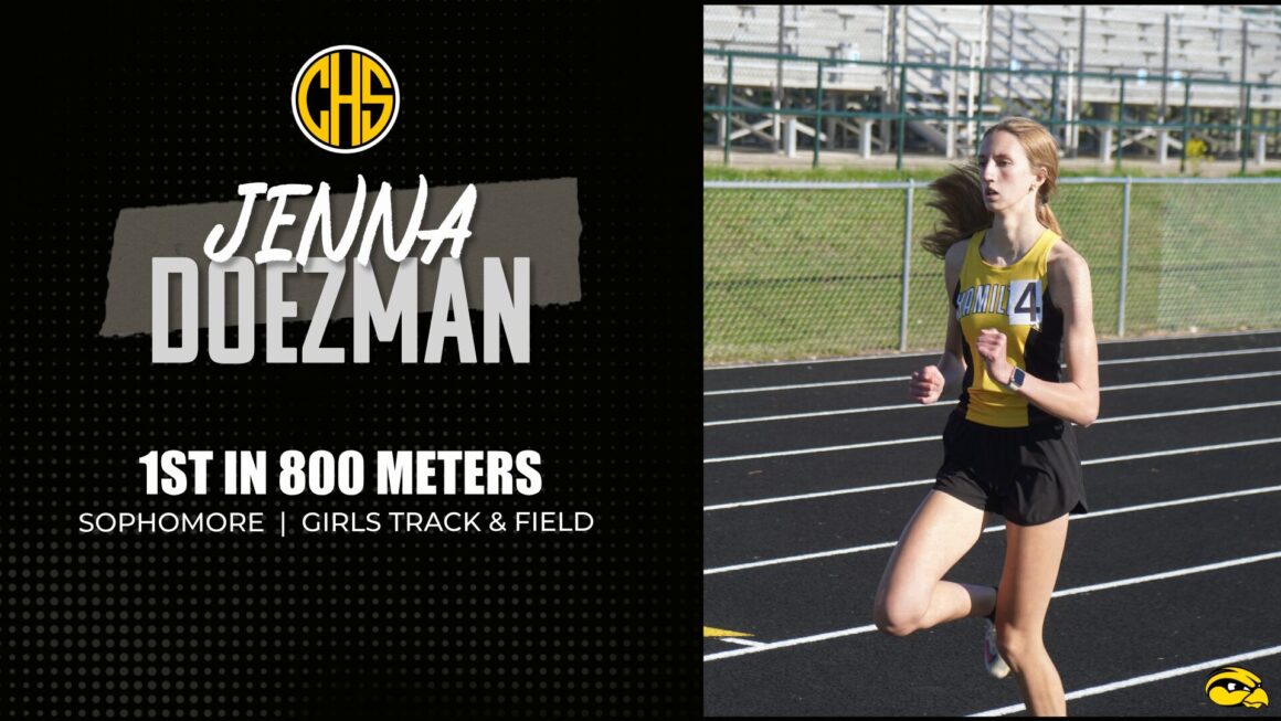 Jenna Doezman Wins the 800m vs West Catholic