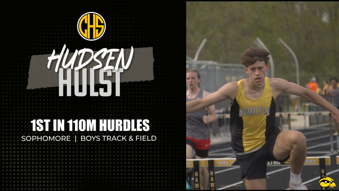 Hudsen Hulst Wins 110m Hurdles vs Coopersville!