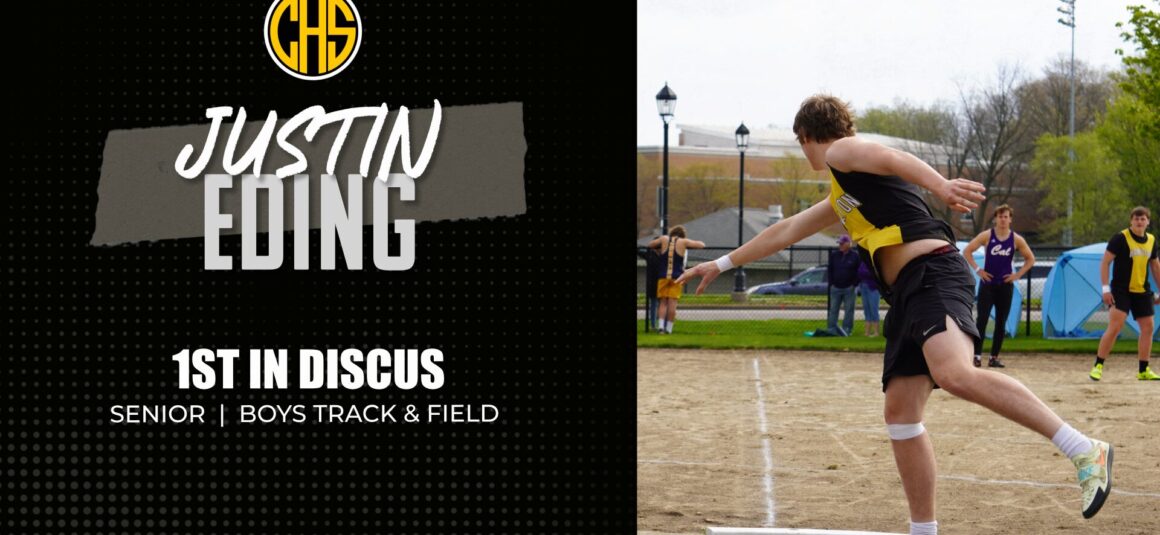Justin Eding Wins Discus vs West Catholic