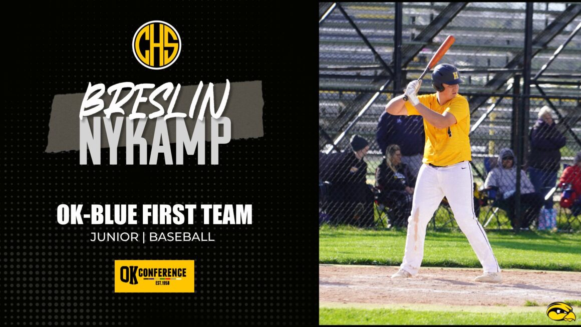 All Conference Ok-Blue First Team: Breslin Nykamp