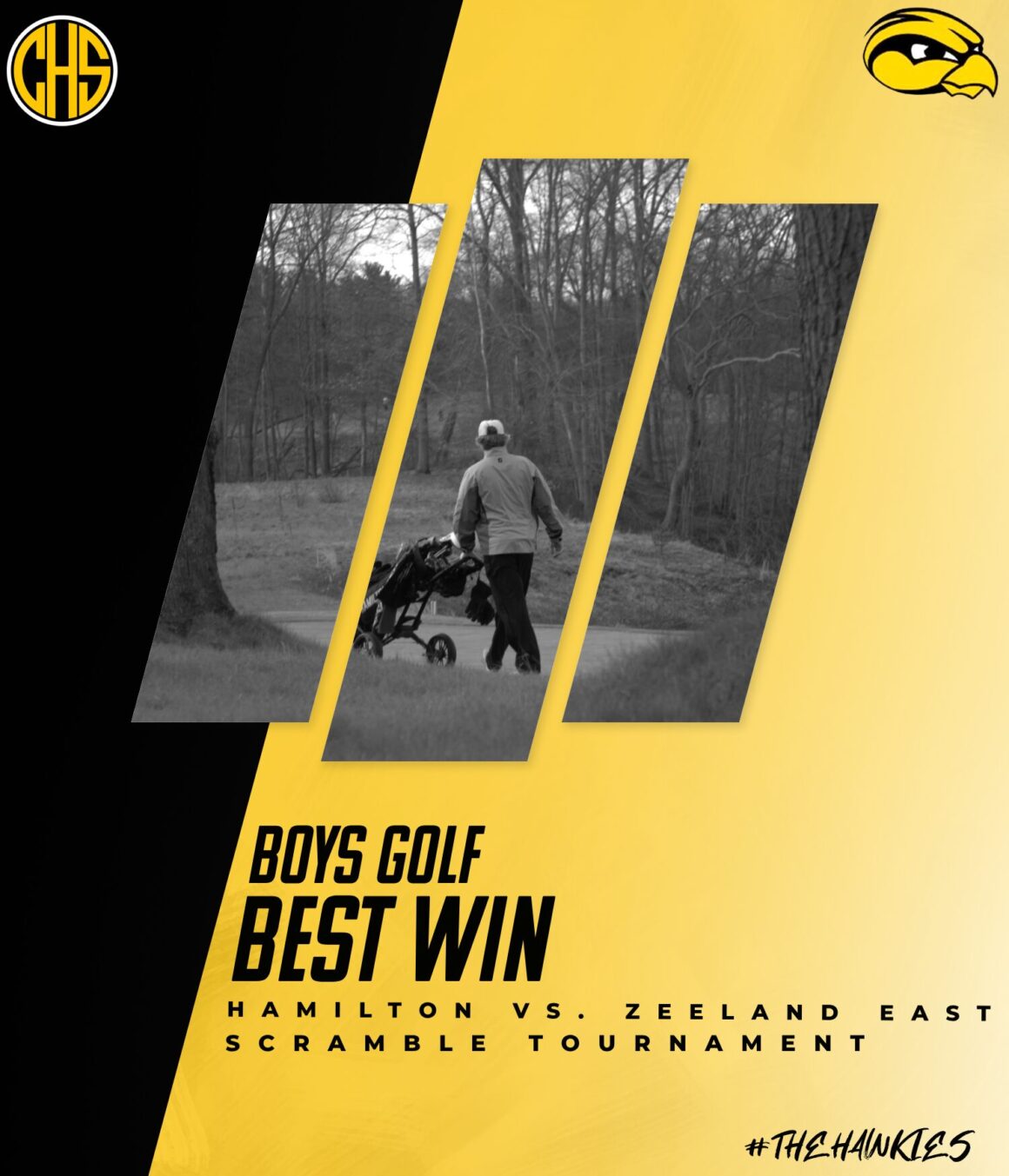Boys Golf’s best win is their scramble tournament VS. Zeeland East!