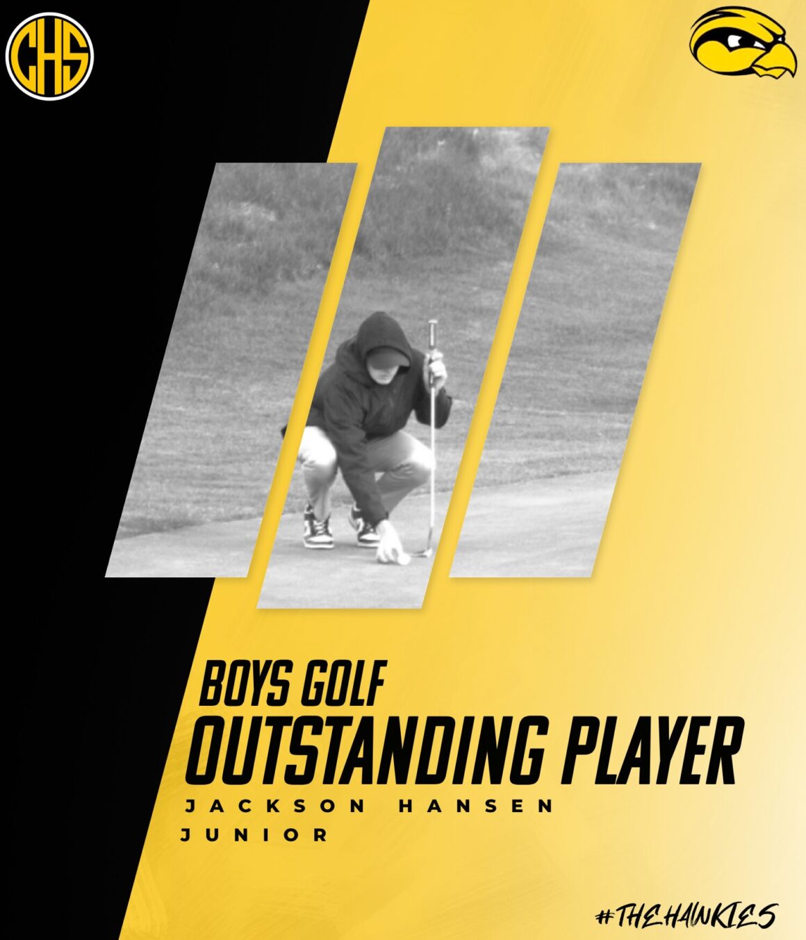 Jackson Hansen is Boys Golf’s outstanding player!