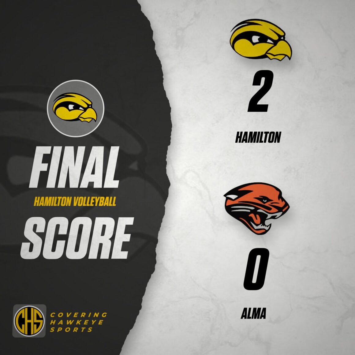 Girls Sweep Alma