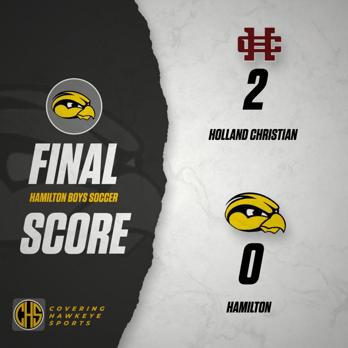 Holland Christian Slips Away Defeating Hamilton Boys Soccer