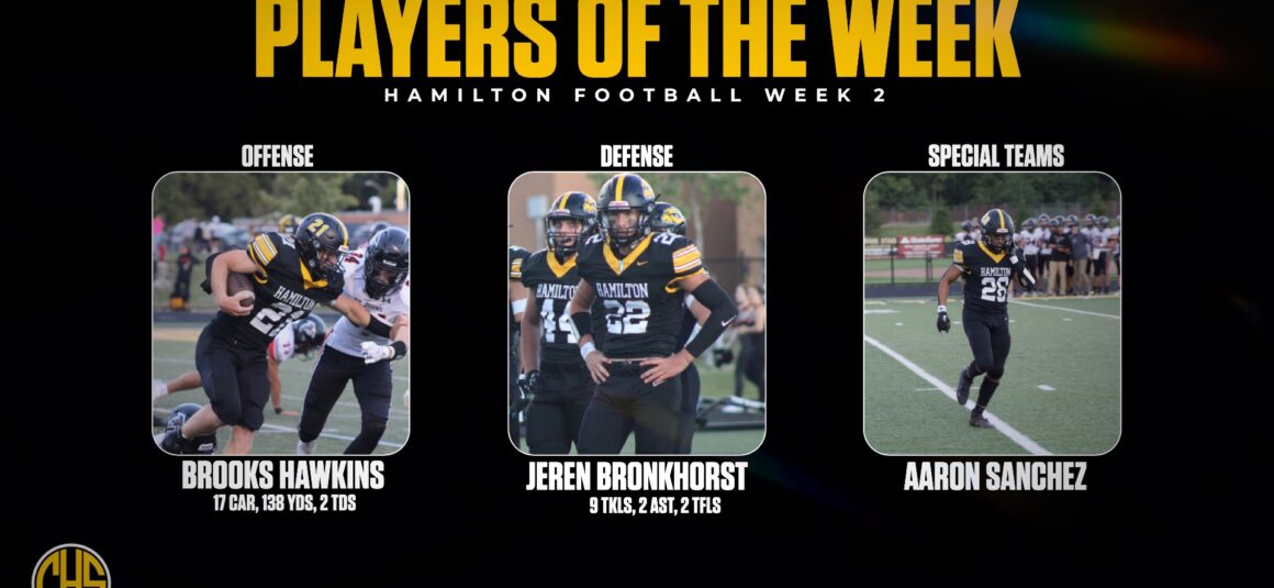 Hamiltons Players Of The Week!