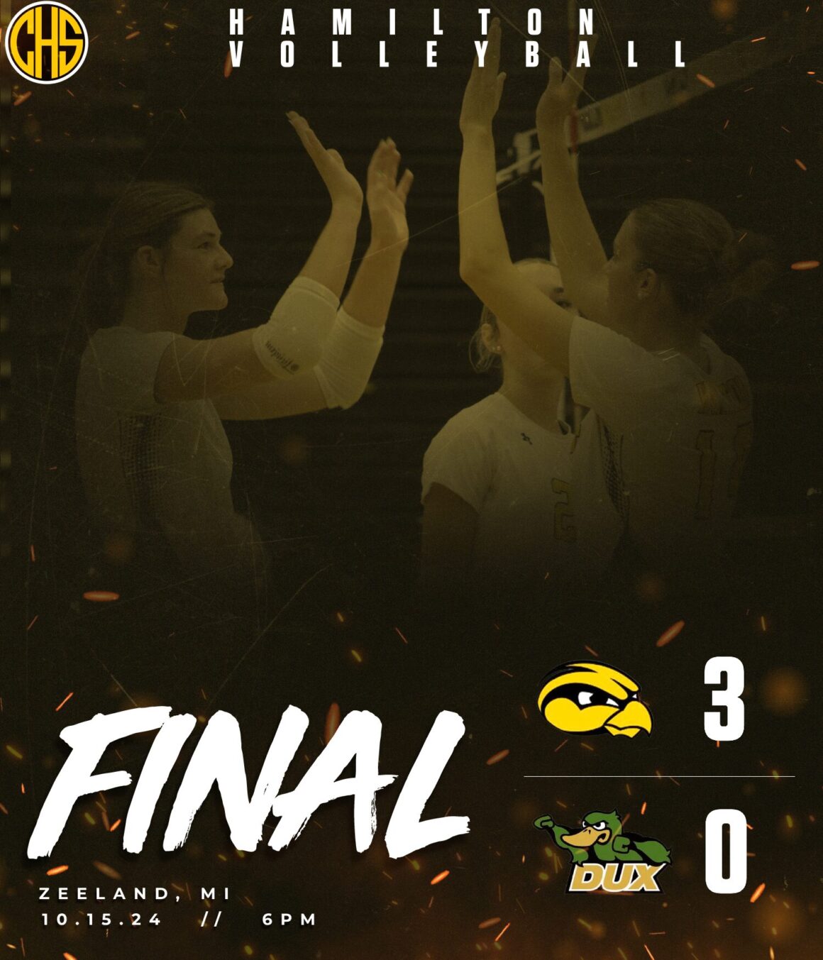Volleyball Takes All 3 VS Zeeland West