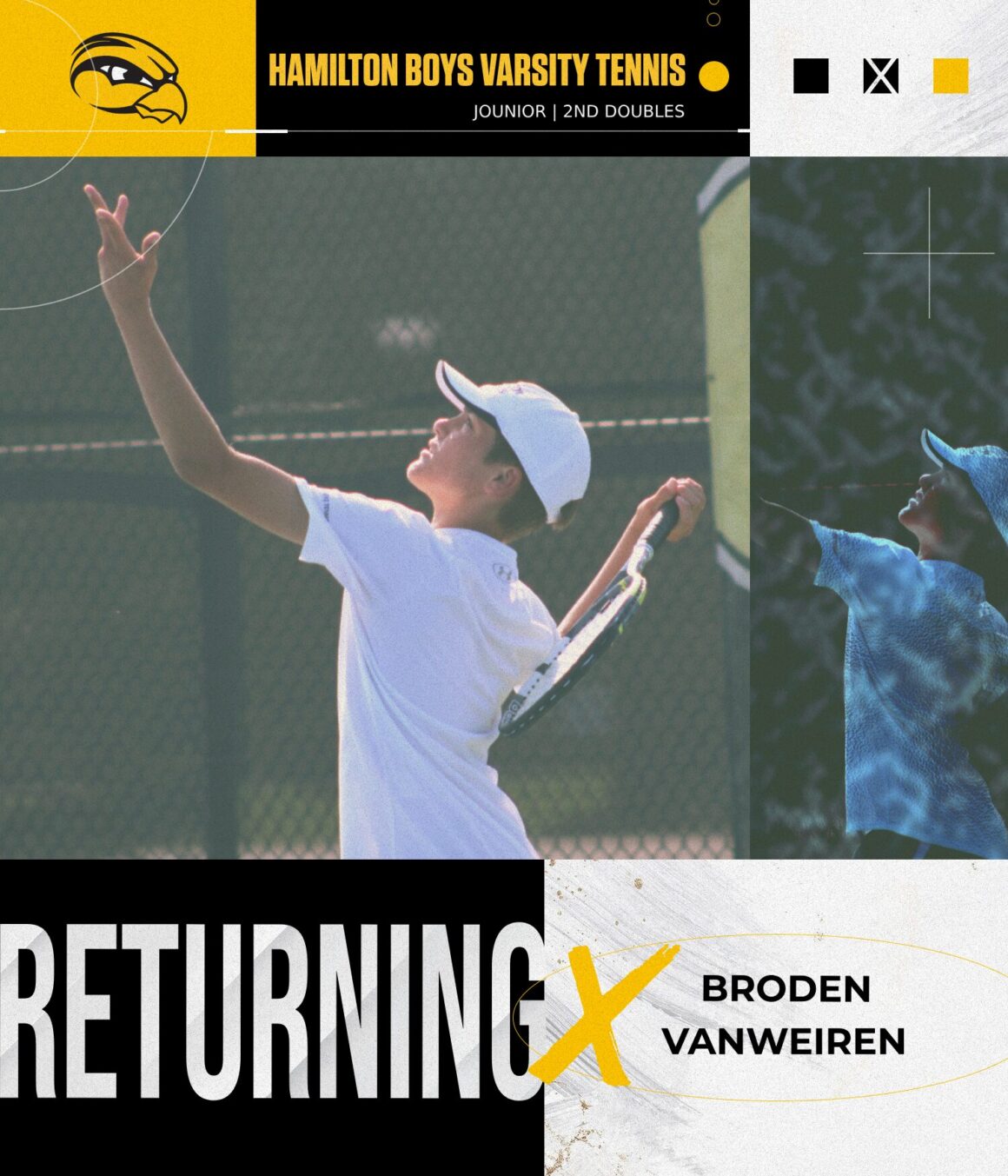 Boys Tennis Returning Broden Vanweiren
