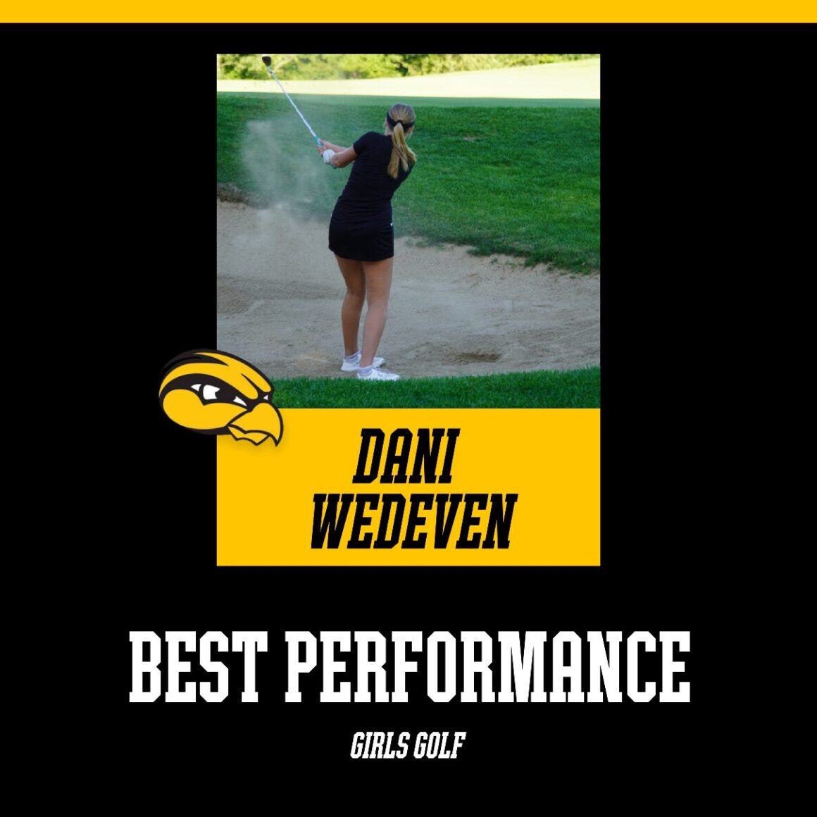 Girls Golf Best Performance Is Dani Wedeven