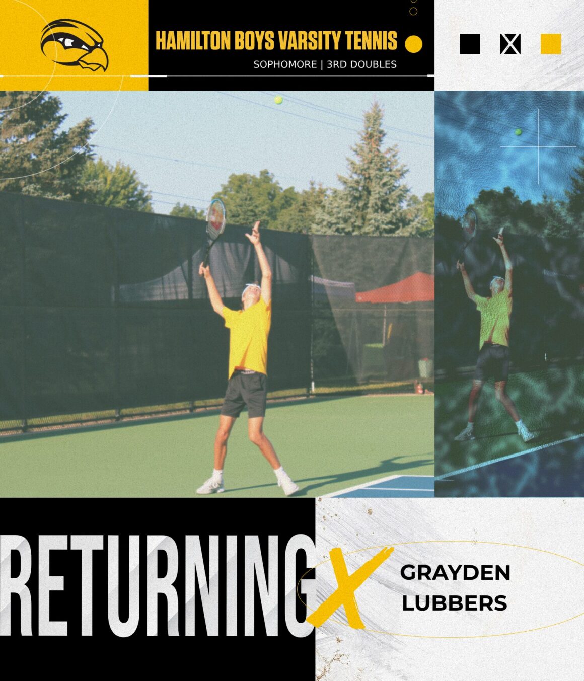 Boys Tennis Returning Grayden Lubbers