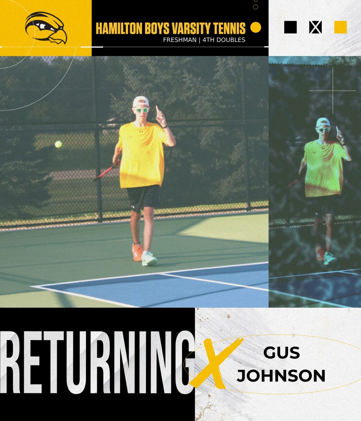 Boys Tennis Returning Gus Johnson