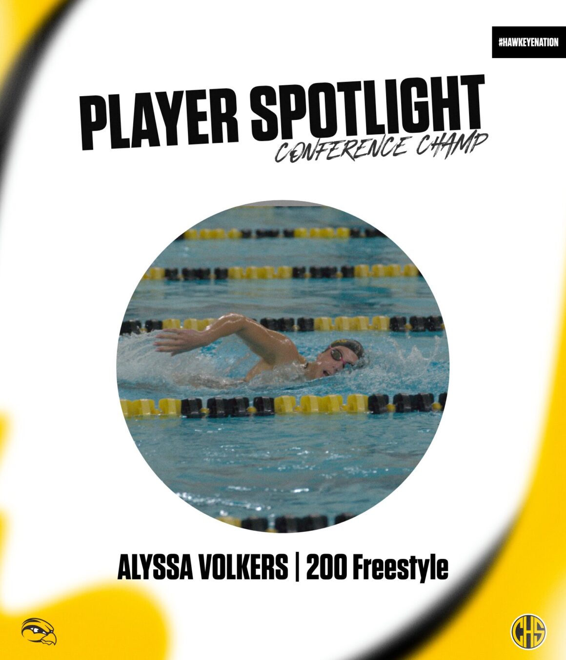 Player Spotlight Conference Champ Alyssa Volkers 200 Freestyle