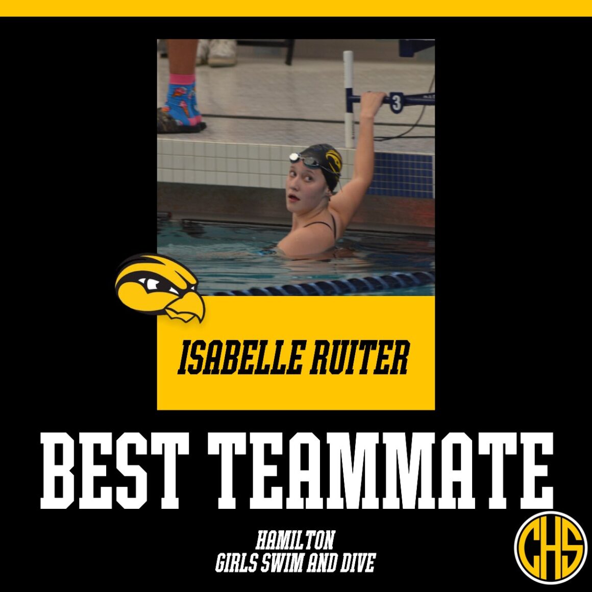 Girls Swim & Dive Best Teammate Isabelle Ruiter