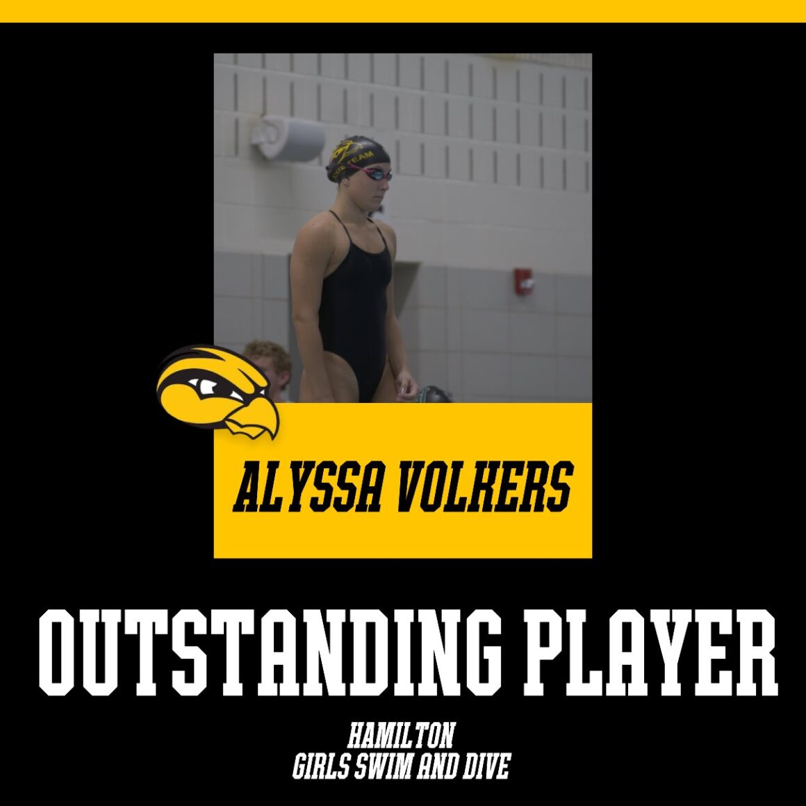 Girls Swim & Dive Outstanding Player Alyssa Volkers