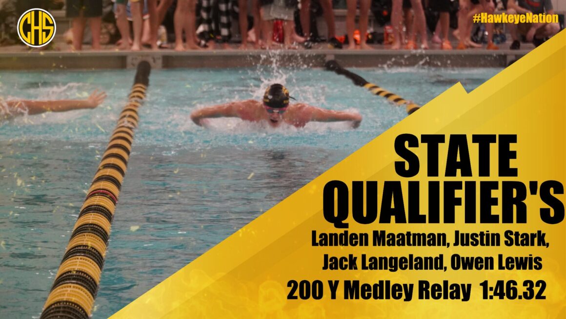 200 Y Medley Relay State Qualifier’s