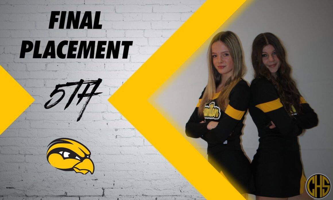 Final Placement For Competitive Cheer