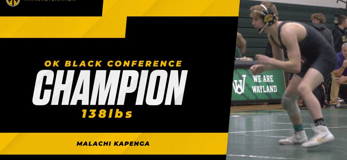 Ok Black Conference Champion Malachi Kapenga