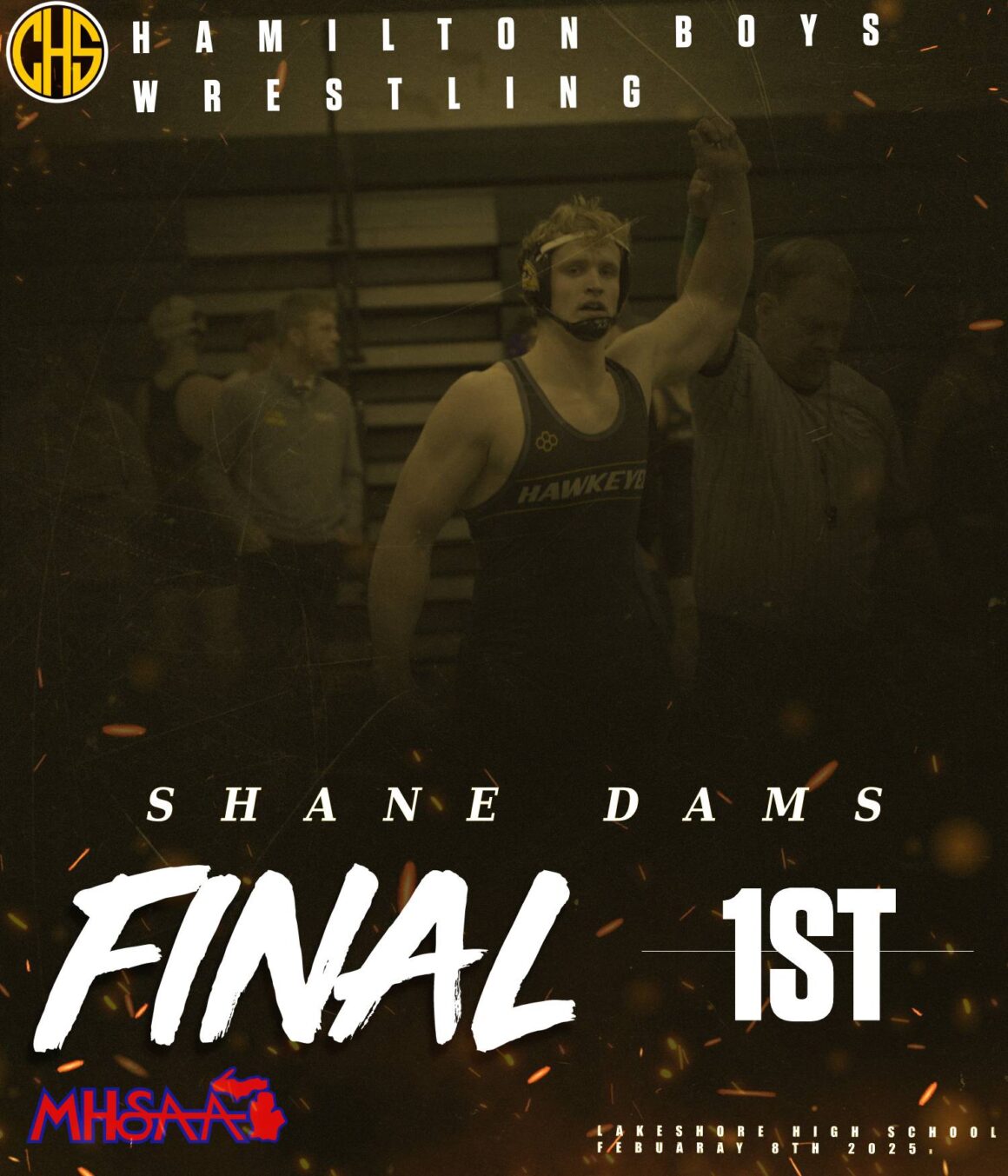 Shane Dams 1st